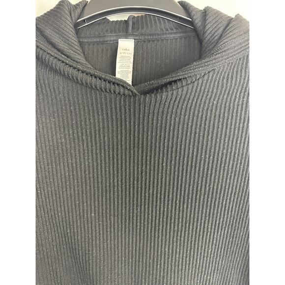 Alo Yoga Muse Ribbed 2 Piece Set Crop Hoodie Jogger Sweatpants Small *Read/Flaw - Picture 9 of 16